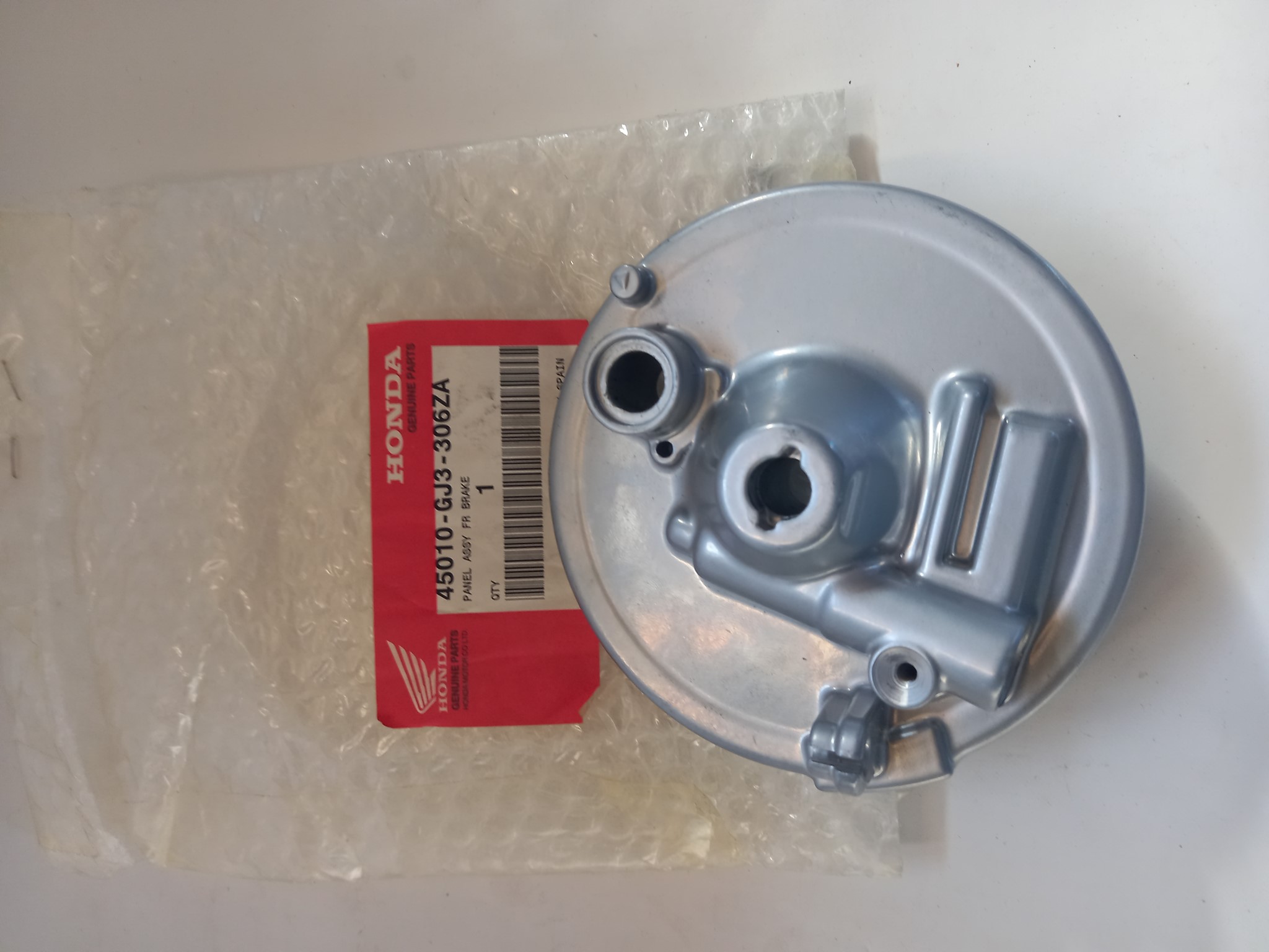 Picture of Honda  BREMSANKERPLATTE HILFS-KO  45010-GJ3-306ZA